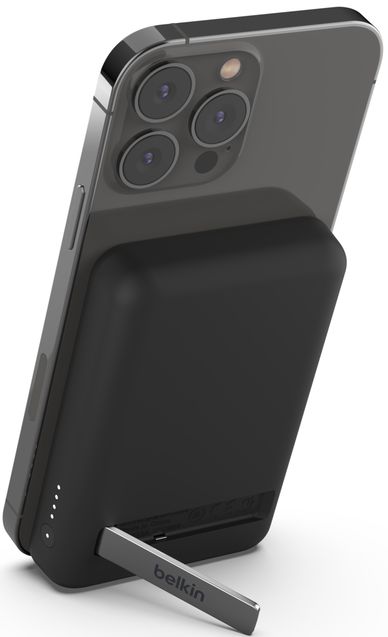 Внешний аккумулятор Belkin Boost Charge Magnetic Wireless с подставкой, 5000 мАч, черный Фото-3