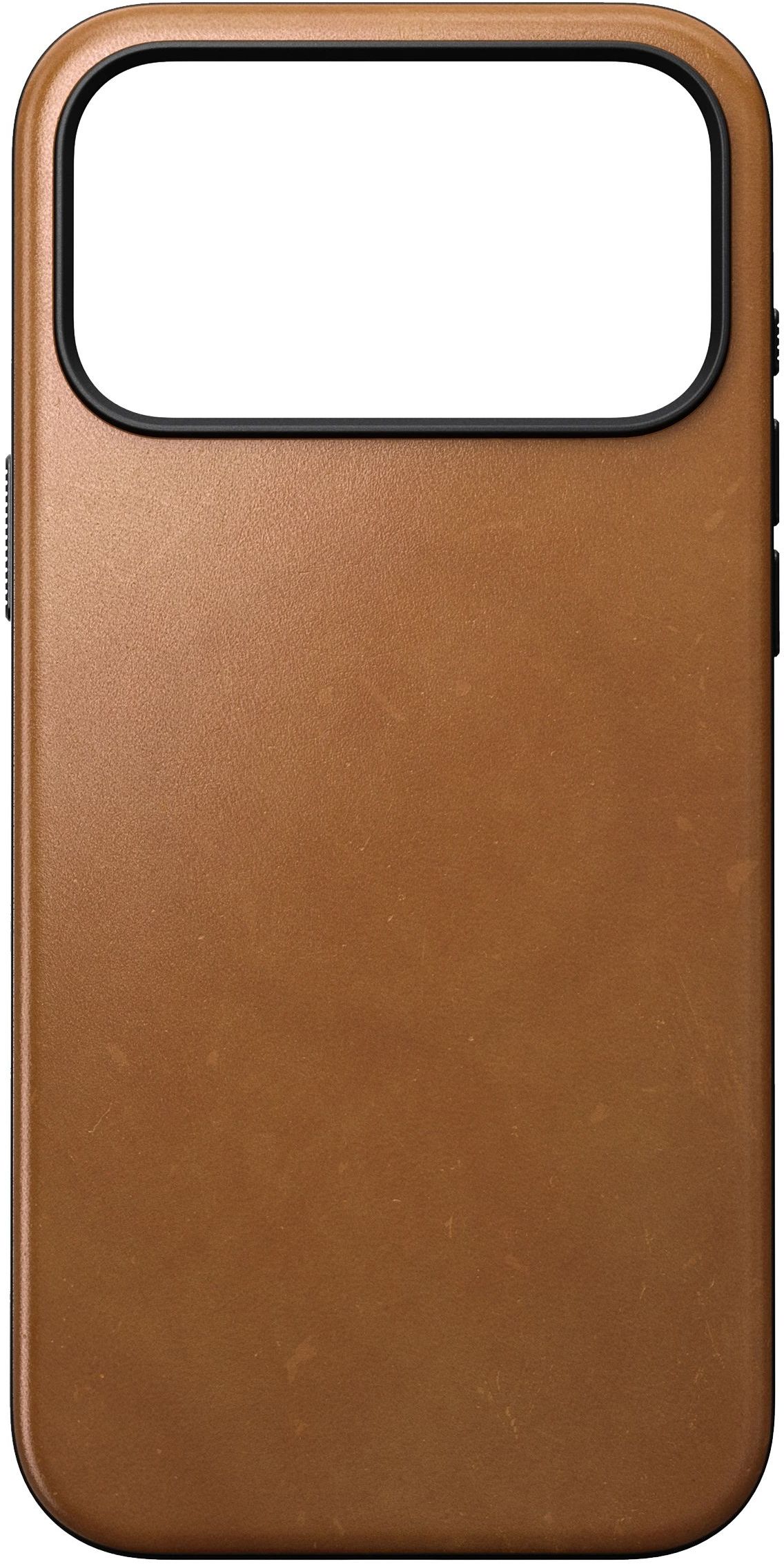 

Чехол Nomad Modern Case MagSafe для iPhone 17 Pro Max, кожа, охра, Коричневый, Чехол Modern Case MagSafe для iPhone 17 Pro Max, кожа, охра