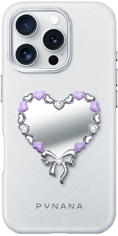 

Чехол PYNANA Mirror Series для iPhone 16 Pro Max, серый, Чехол Mirror Series для iPhone 16 Pro Max, серый