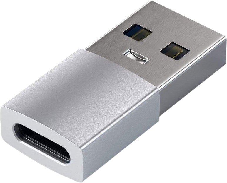 

Адаптер Satechi USB-A / USB-C, серебристый, Адаптер USB-A / USB-C, серебристый