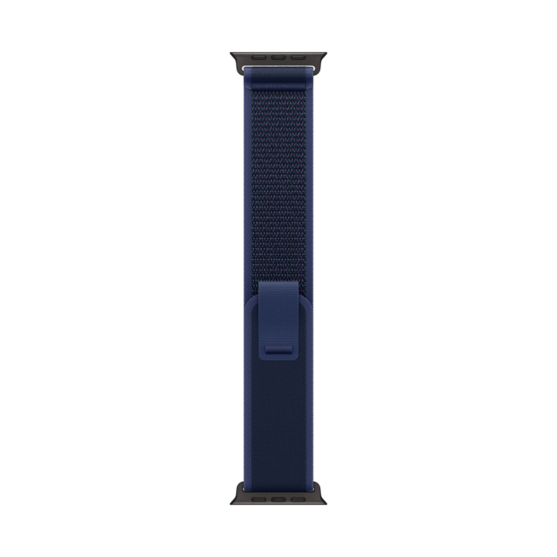 Apple Watch Ultra 2 GPS + Cellular, 49 мм, корпус черного из титана, ремешок Trail голубого цвета, размер M/L Фото-3
