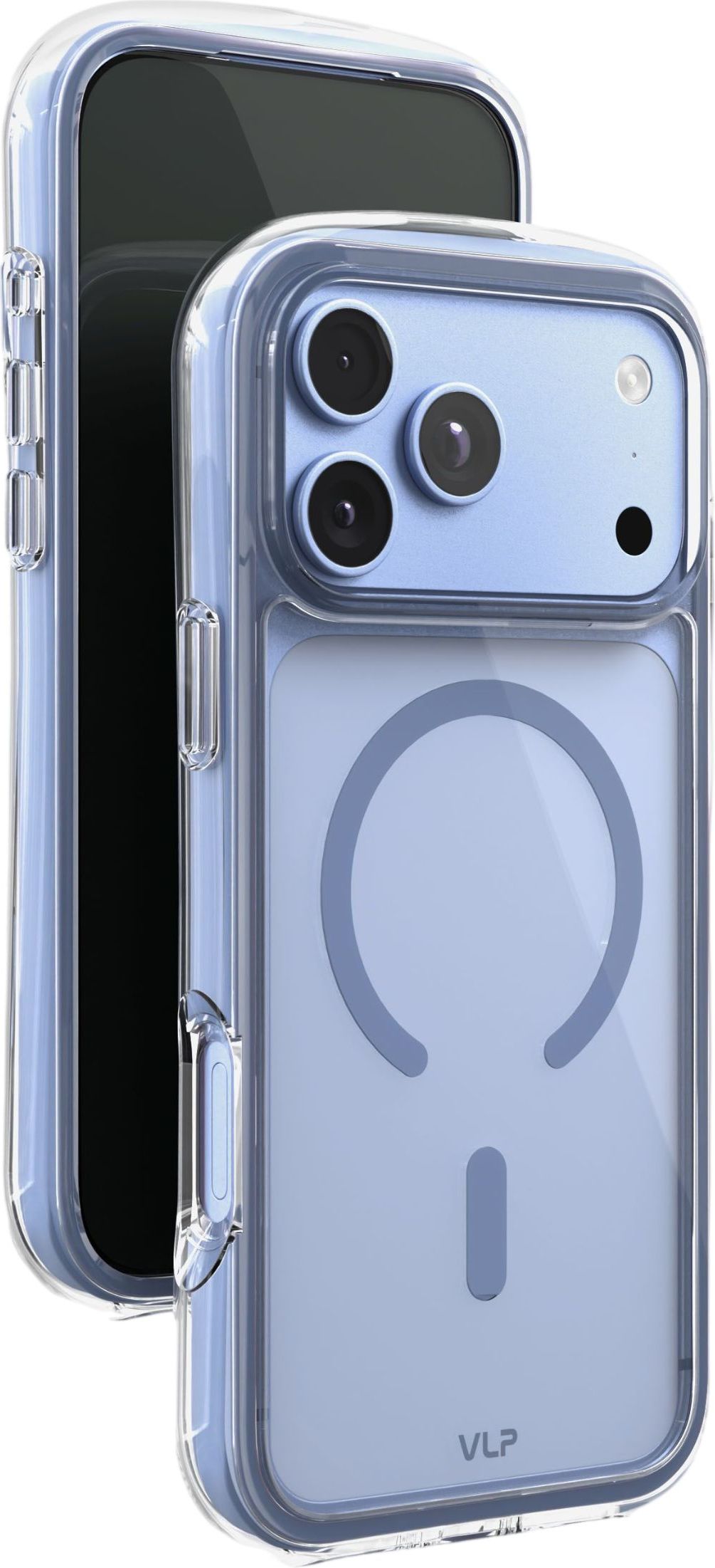 Чехол VLP Bubble Case MagSafe для iPhone 18 Pro, голубой