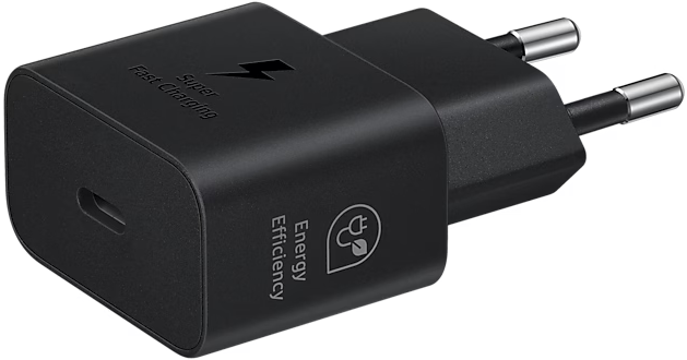 Сетевое зарядное устройство Samsung USB Type-C быстрая зарядка Power Delivery 25Вт Черное с кабелем Фото-3