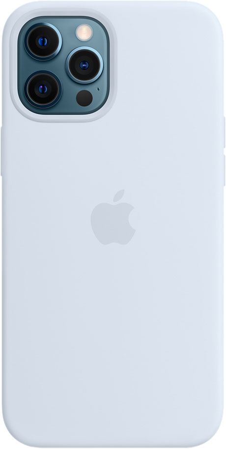 Чехлы Чехол MagSafe для iPhone 12 Pro Max, силикон, дымчато-голубой