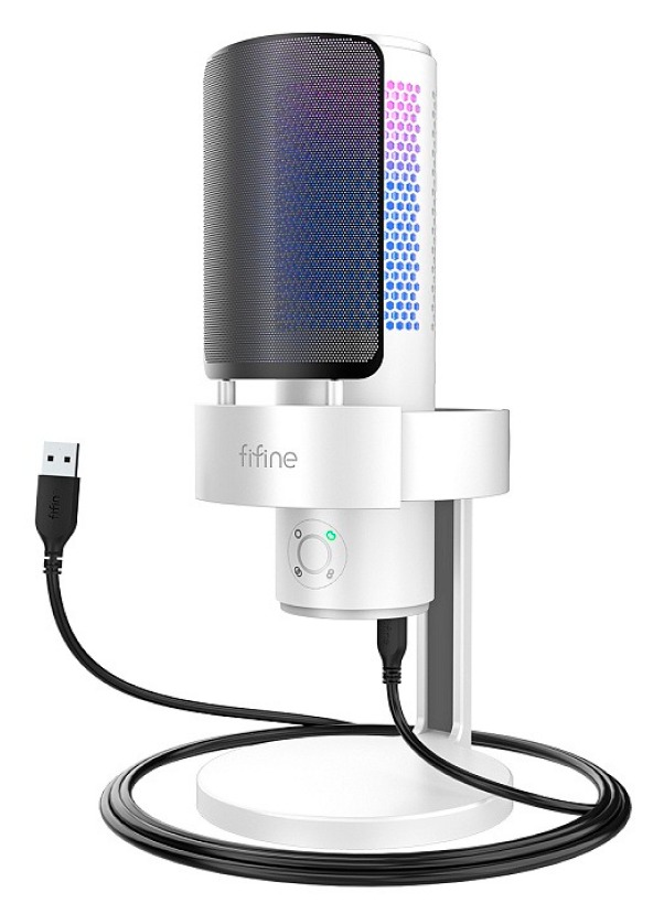 

Микрофон Fifine AmpliGame A9, белый, Микрофон AmpliGame A9, белый