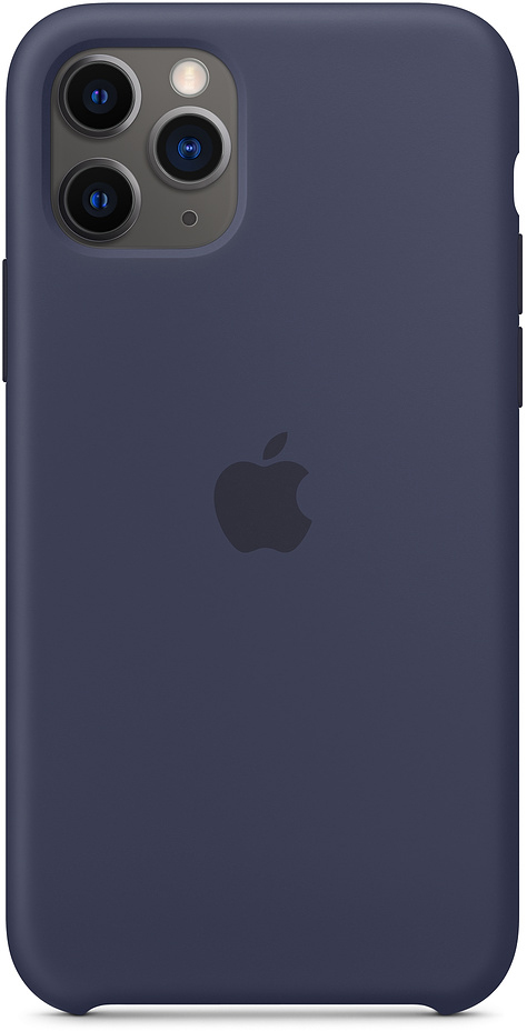 Чехол для iPhone 11 Pro, силикон, темно-синий
