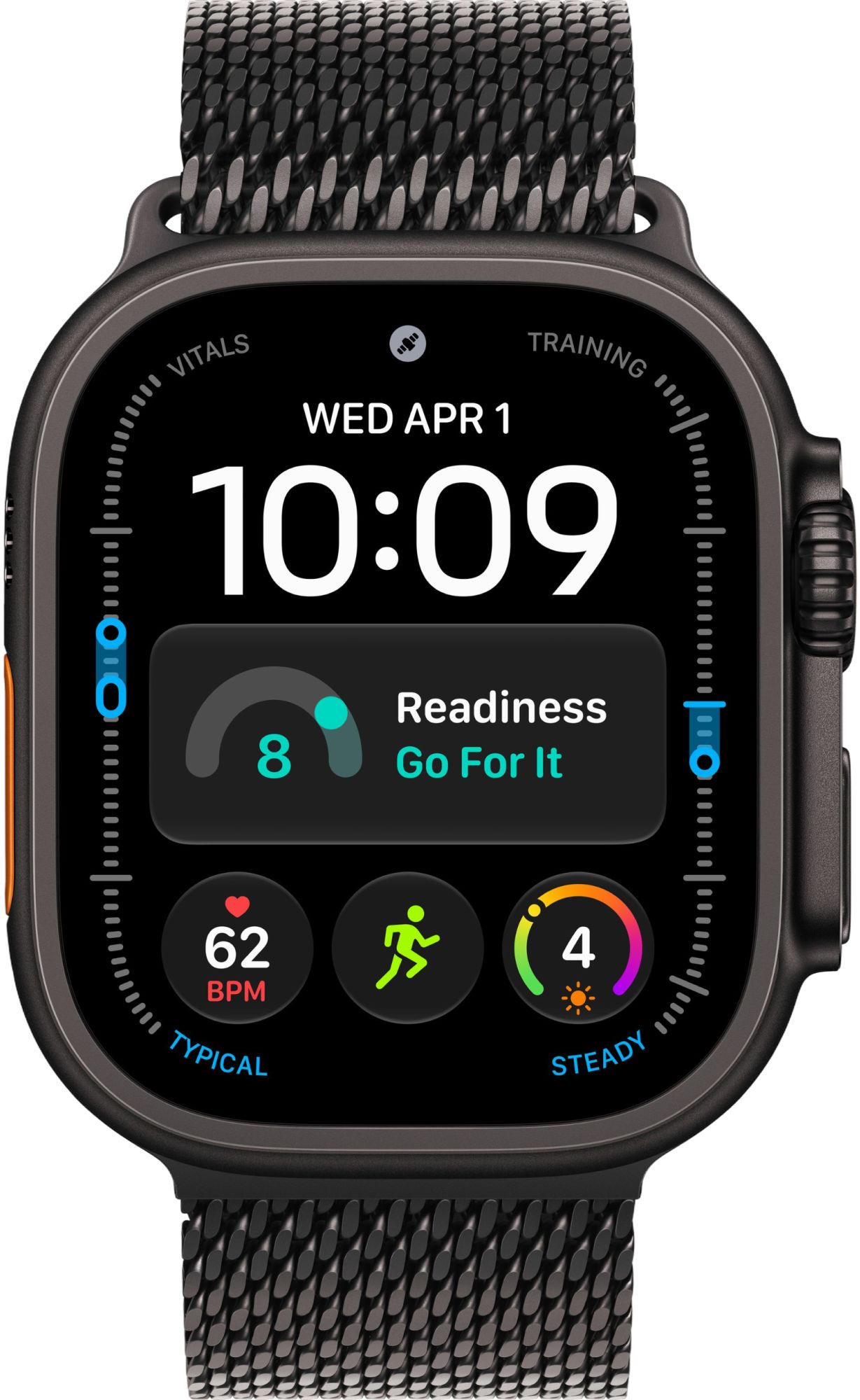 Умные часы Apple Watch Ultra 4 GPS+Cellular, 49 мм, Black Titanium Milanese Loop M