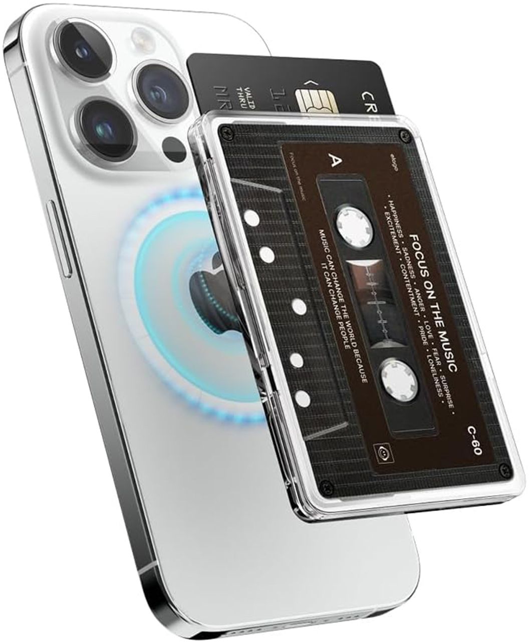 

Чехол-бумажник Elago Unique Cassette Tape, MagSafe, Черный, Чехол-бумажник Unique Cassette Tape, MagSafe