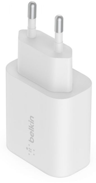 

Belkin Сетевое зарядное устройство BoostCharge USB-C + кабель USB-C - Lightning, PD, 25Вт, белый