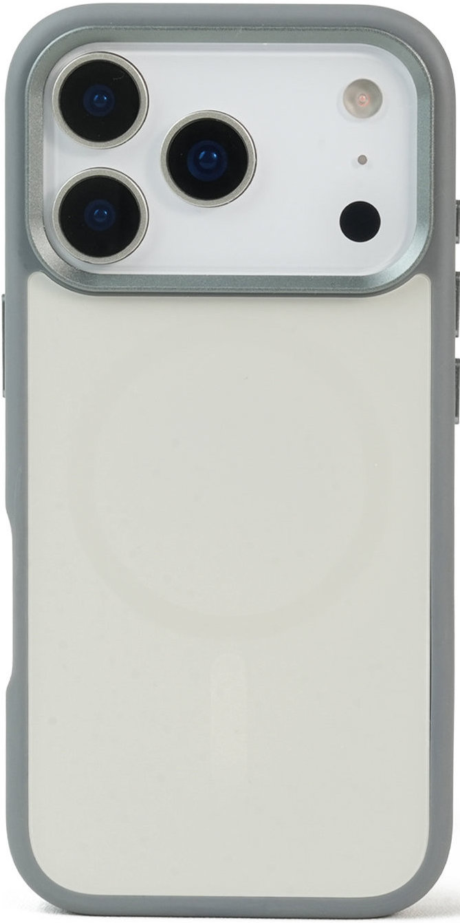 

Чехол URR IRIS Matte Glass MagSafe для iPhone 17 Pro, серый, Чехол IRIS Matte Glass MagSafe для iPhone 17 Pro, серый