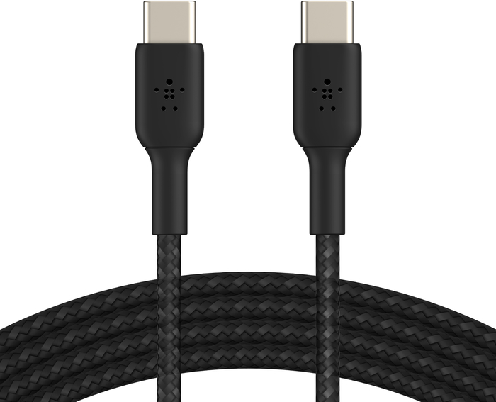 Кабель Belkin USB-C - USB-C, 1 м, черный CAB004bt1MBK