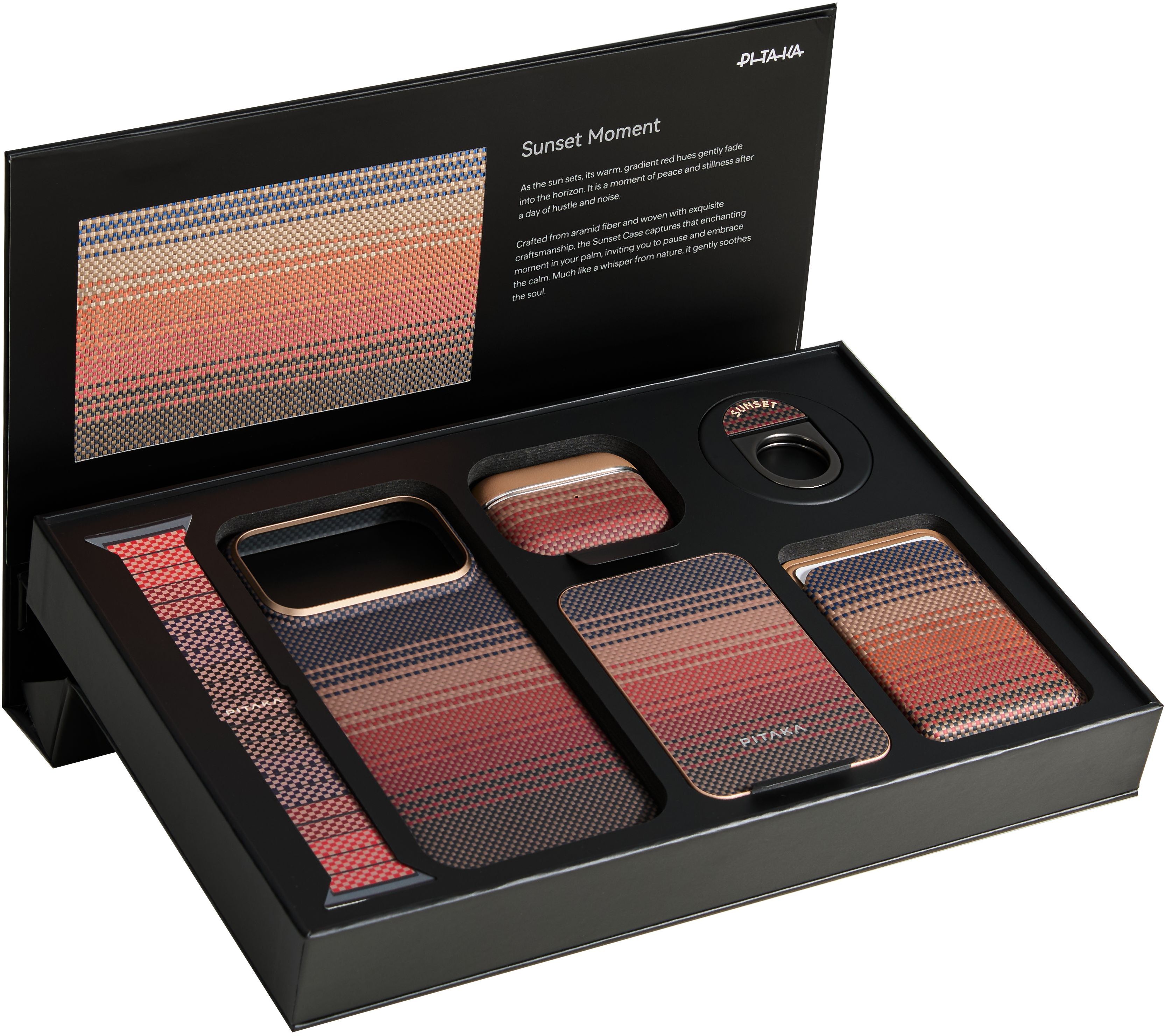 

Подарочный набор из 5 аксессуаров Pitaka, Sunset, Коричневый, Подарочный набор из 5 аксессуаров , Sunset