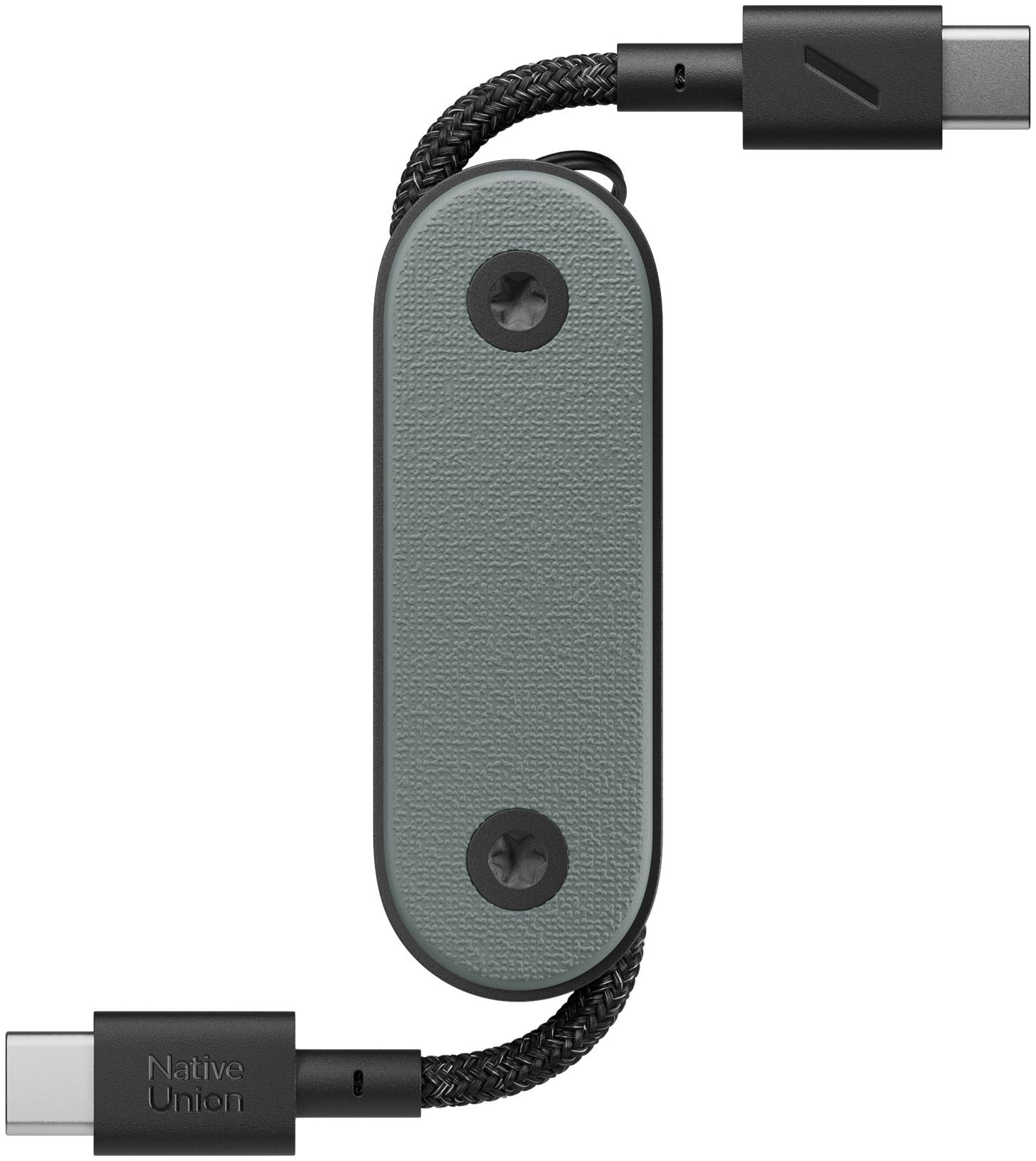 Брелок Native Union Pocket + кабель USB-С - USB-С, пластик, зеленый