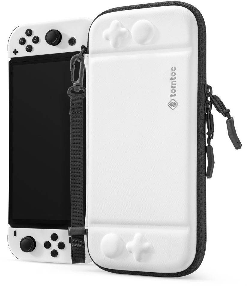 Чехол Tomtoc для Nintendo Switch OLED Slim Case, белый