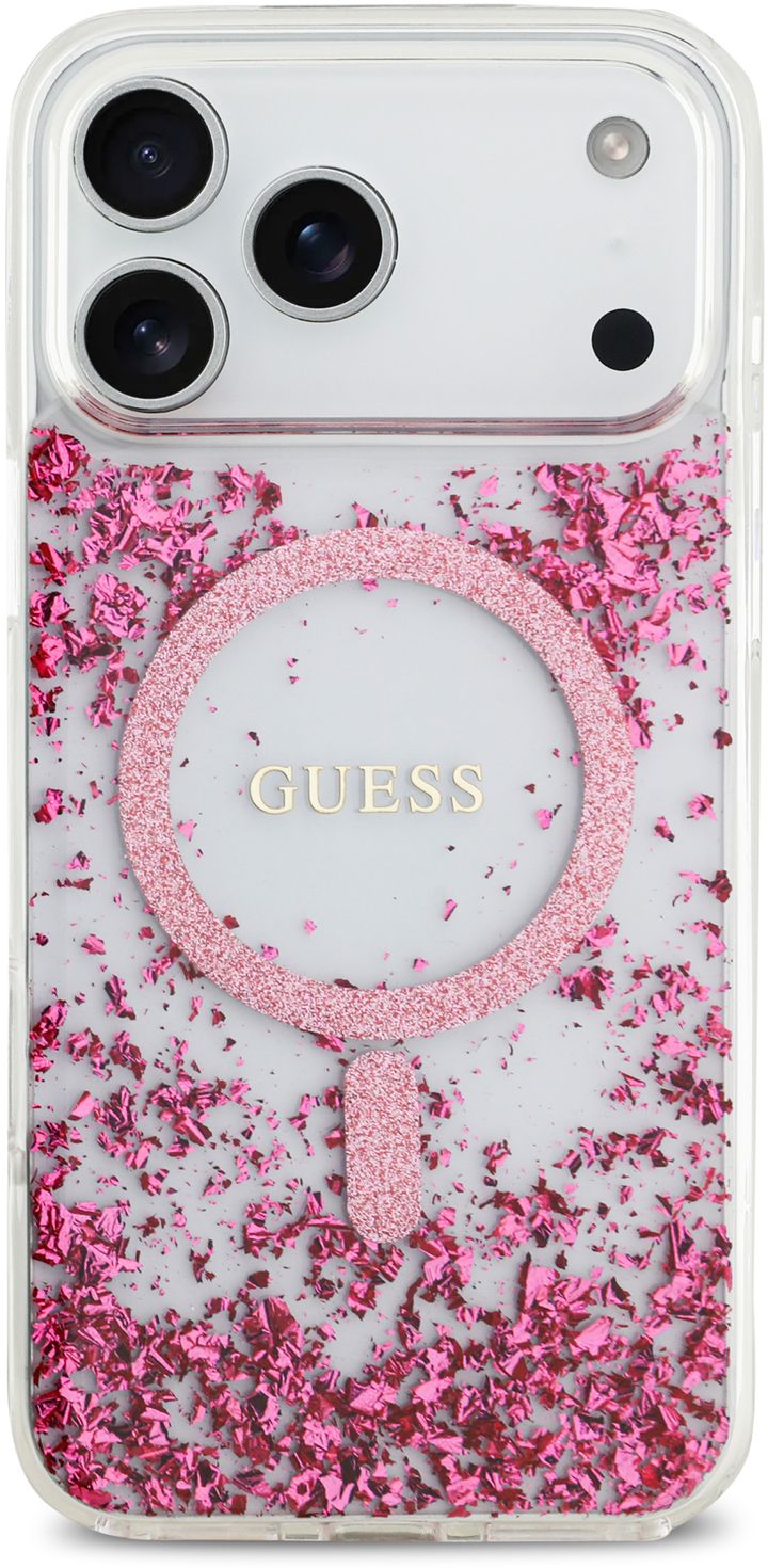 

Чехол Guess Epoxy Metal Foil для iPhone 17 Pro, розовый, Чехол Epoxy Metal Foil для iPhone 17 Pro, розовый