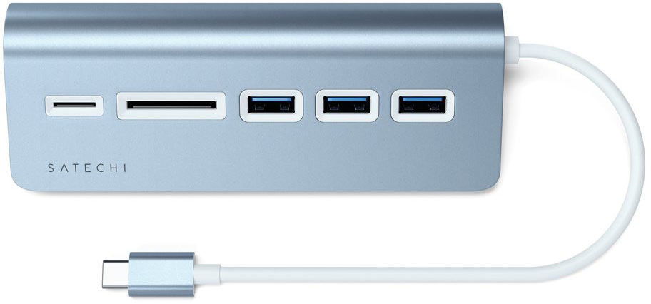 Док-станция Satechi USB-C 5 в 1, синий ST-TCHCRB - фото 2