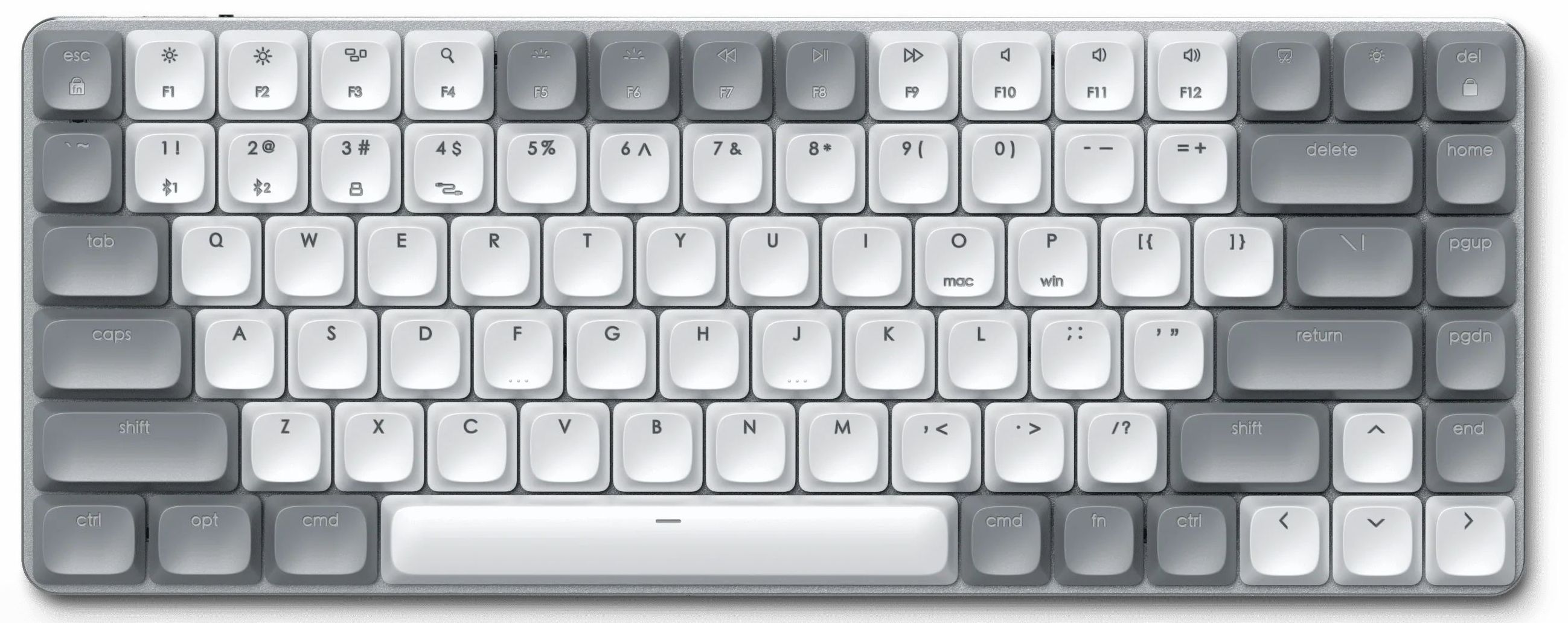   restore Satechi Клавиатура механическая с подсветкой SM1 Slim Mechanical Backlit Bluetooth Keyboard, светло-серый