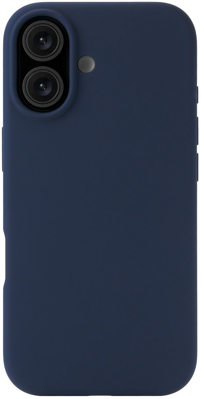 

Чехол uBear Touch Case MagSafe для iPhone 17, soft-touch, темно-синий, Чехол Touch Case MagSafe для iPhone 17, soft-touch, темно-синий