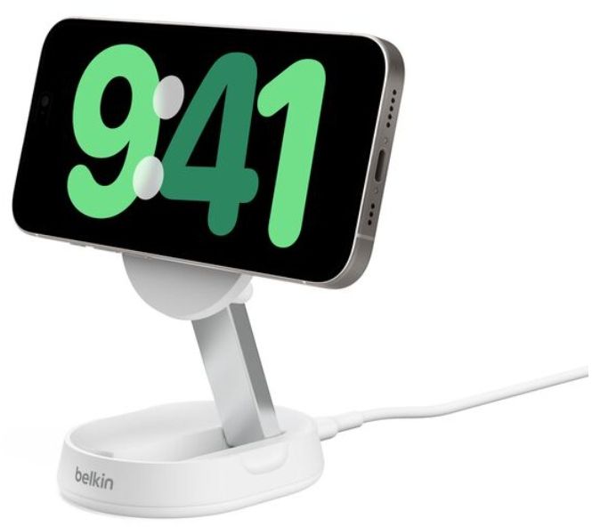 Беспроводное зарядное устройство Belkin Boost Charge Pro Convertible MagSafe Qi2, 15 Вт, белый Фото-2