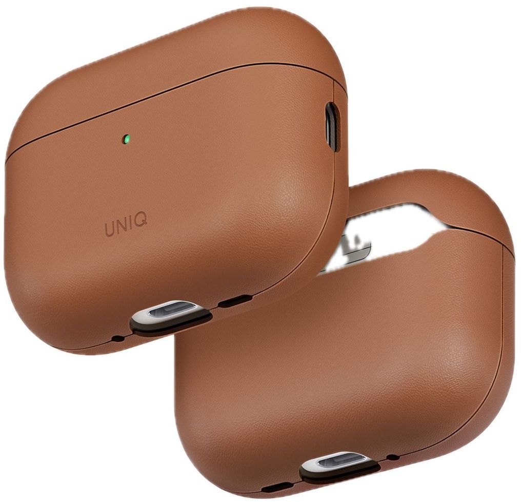 

Чехол Uniq Lyden Vex Leatherette для AirPods Pro 3, карамель, Коричневый, Чехол Lyden Vex Leatherette для AirPods Pro 3, карамель