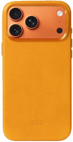 

Чехол Alto Uplop для iPhone 17 Pro Max, MagSafe, кожа, карамельный, Коричневый, Чехол Uplop для iPhone 17 Pro Max, MagSafe, кожа, карамельный