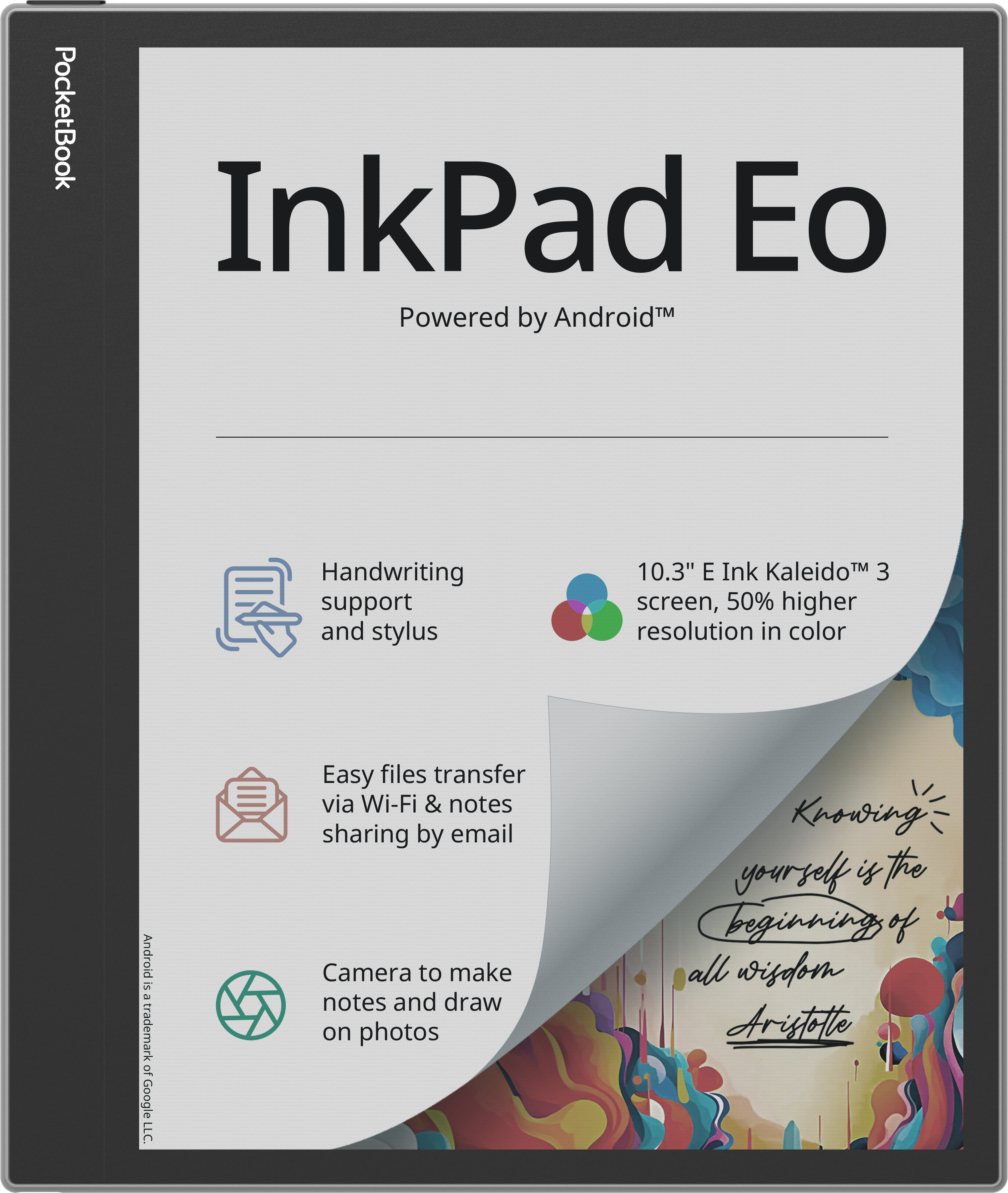 

Электронная книга PocketBook PocketBook InkPad Eo, Серый, Электронная книга InkPad Eo