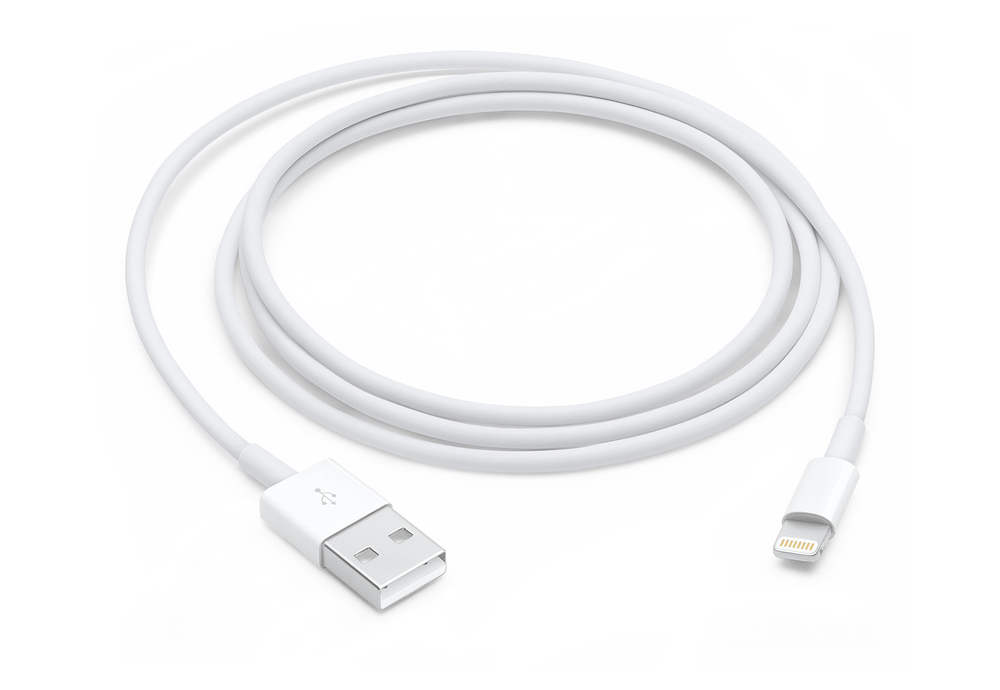 

Apple Кабель Lightning/USB (1 м).., Белый