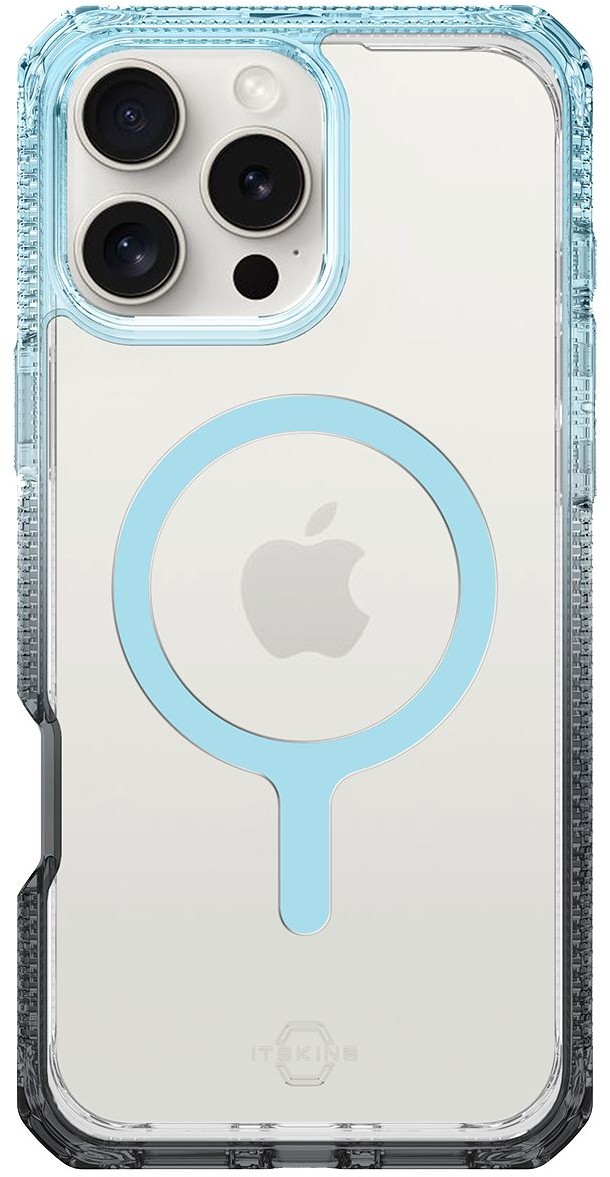 

Чехол Itskins HYBRID R PRISM MagSafe для iPhone 16 Pro, голубой, Чехол HYBRID R PRISM MagSafe для iPhone 16 Pro, голубой