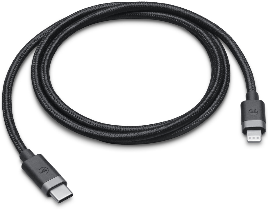 

Mophie Кабель USB-C - Lightning (1 м), текстиль, черный