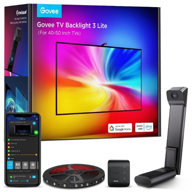 

Подсветка Govee 3 Lite Backlight для телевизора 40-50", черный, Подсветка 3 Lite Backlight для телевизора 40-50", черный