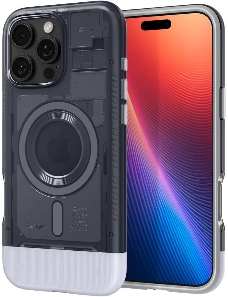 

Чехол Spigen Classic C1 MagSafe для iPhone 16 Pro, графит, Чехол Classic C1 MagSafe для iPhone 16 Pro, графит