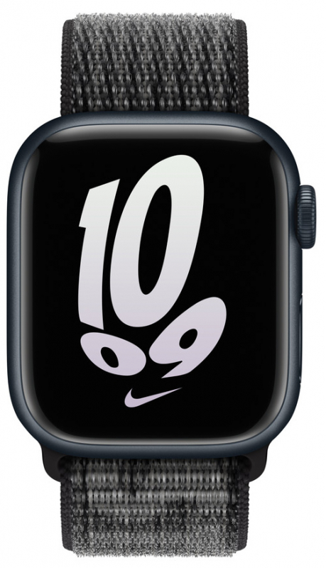 

Apple Спортивный ремешок Nike для Watch 45 мм черный