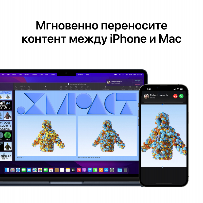 Apple MacBook Air 13" (M2, 8C CPU/8C GPU, 2022), 16 ГБ, 256 ГБ SSD, «полуночный черный» Фото-7