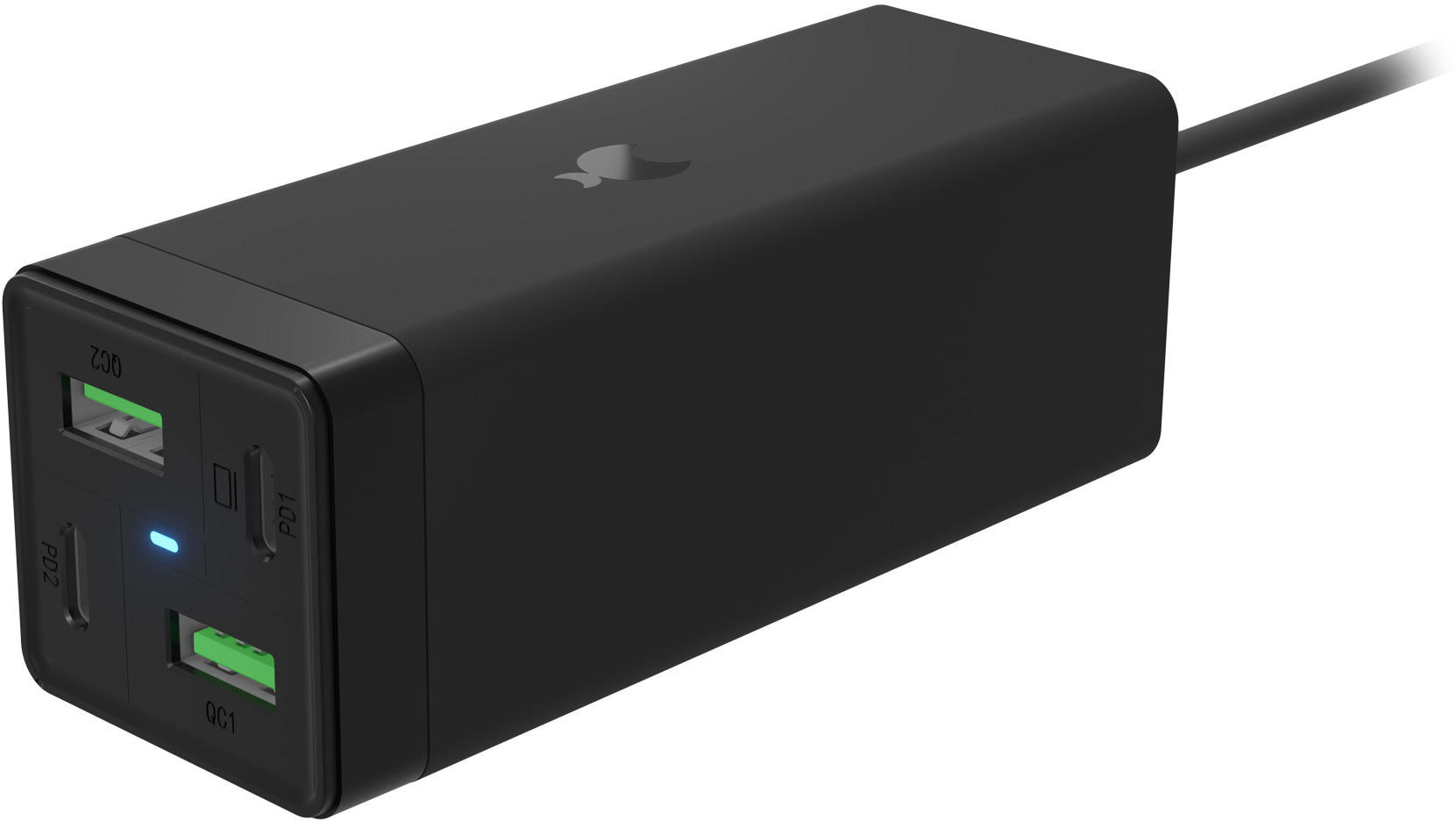 

Сетевое зарядное устройство moonfish 2хUSB-C + 2хUSB-A, PD, 85Вт, черный, Сетевое зарядное устройство 2хUSB-C + 2хUSB-A, PD, 85Вт, черный