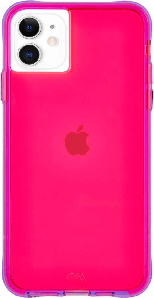 Чехол Tough NEON для iPhone 11, розовый/фиолетовый
