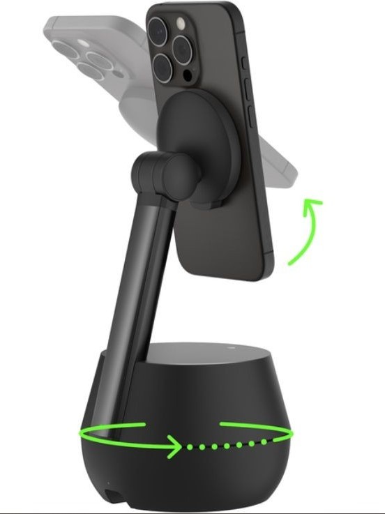 Беспроводное зарядное устройство Belkin Stage Auto-Tracking Stand Pro + кабель USB-C - USB-C MagSafe, 15вт, черный MMA008my05BK - фото 7