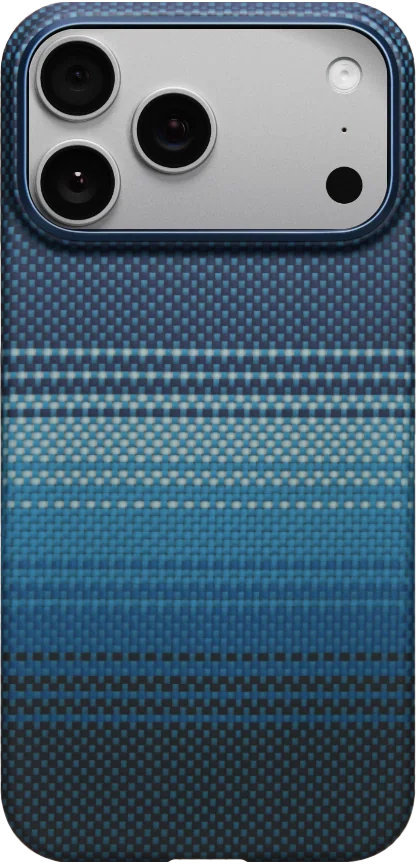 

Чехол Pitaka Slim Case Moonrise для iPhone 17 Pro, синий, Темно-синий, Чехол Slim Case Moonrise для iPhone 17 Pro, синий