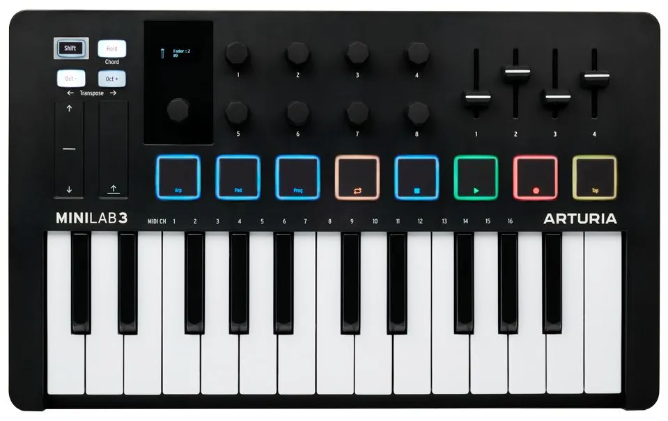 

Arturia MIDI-клавиатура MiniLab MKIII, черный