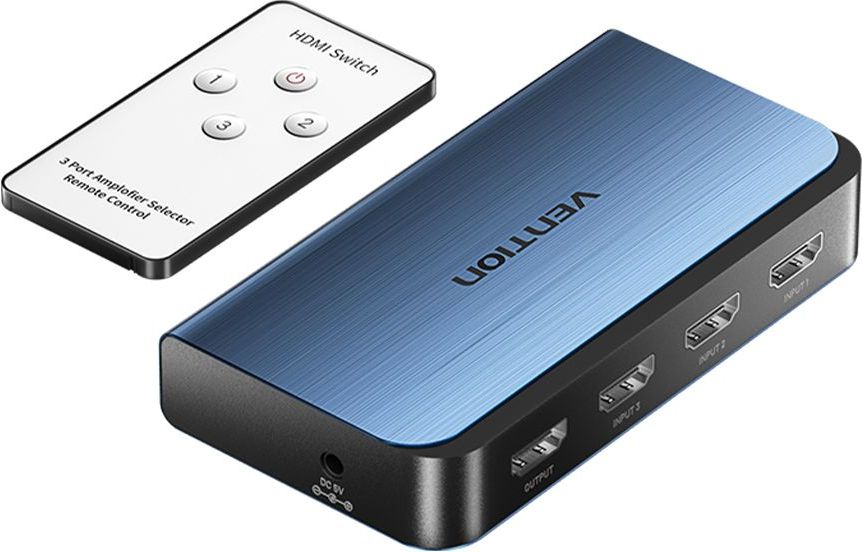 Адаптер Vention 3 в 1 HDMI, синий