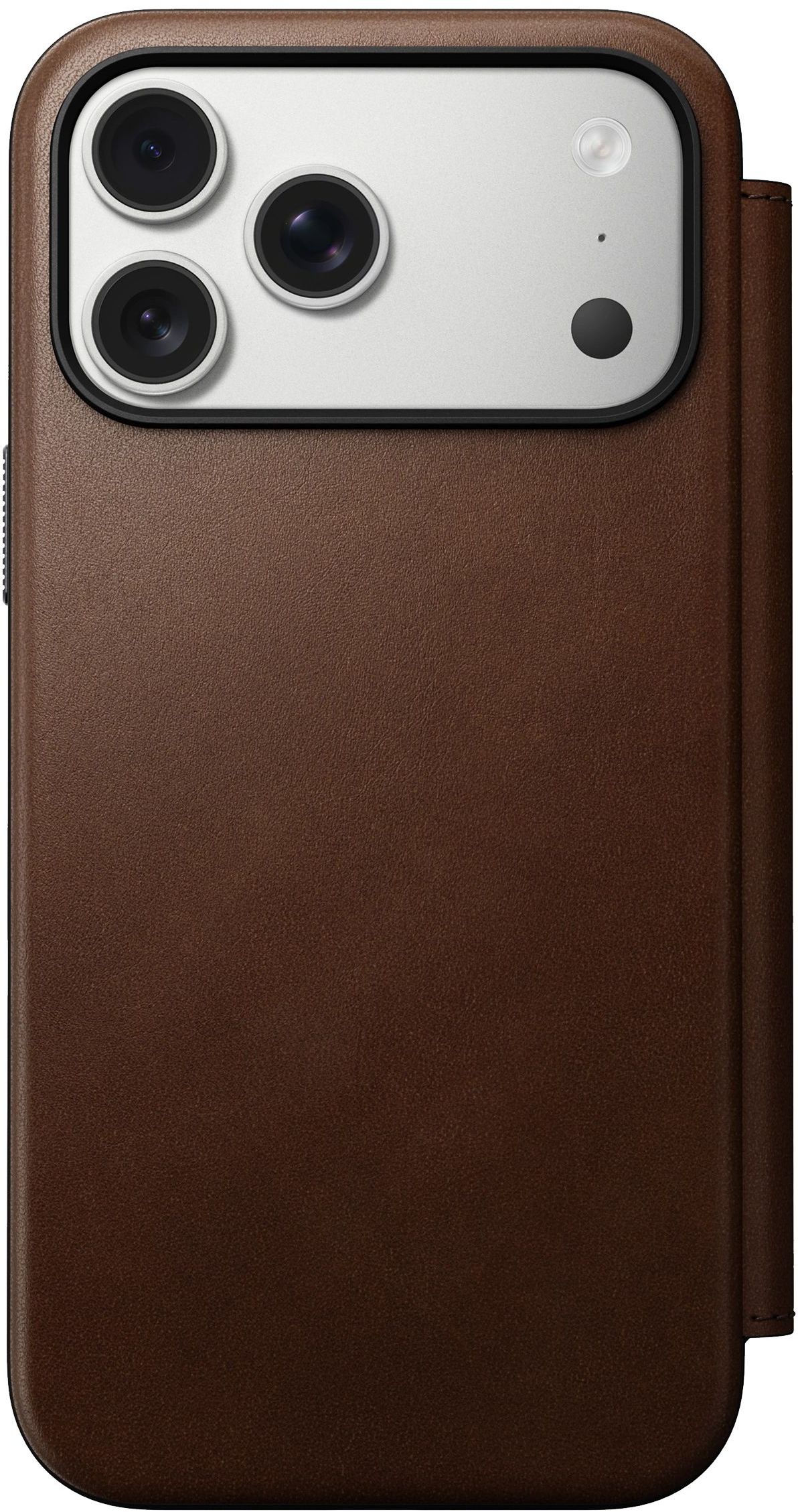 

Чехол Nomad Modern Folio MagSafe для iPhone 17 Pro Max, кожа, коричневый, Темно-коричневый, Чехол Modern Folio MagSafe для iPhone 17 Pro Max, кожа, коричневый