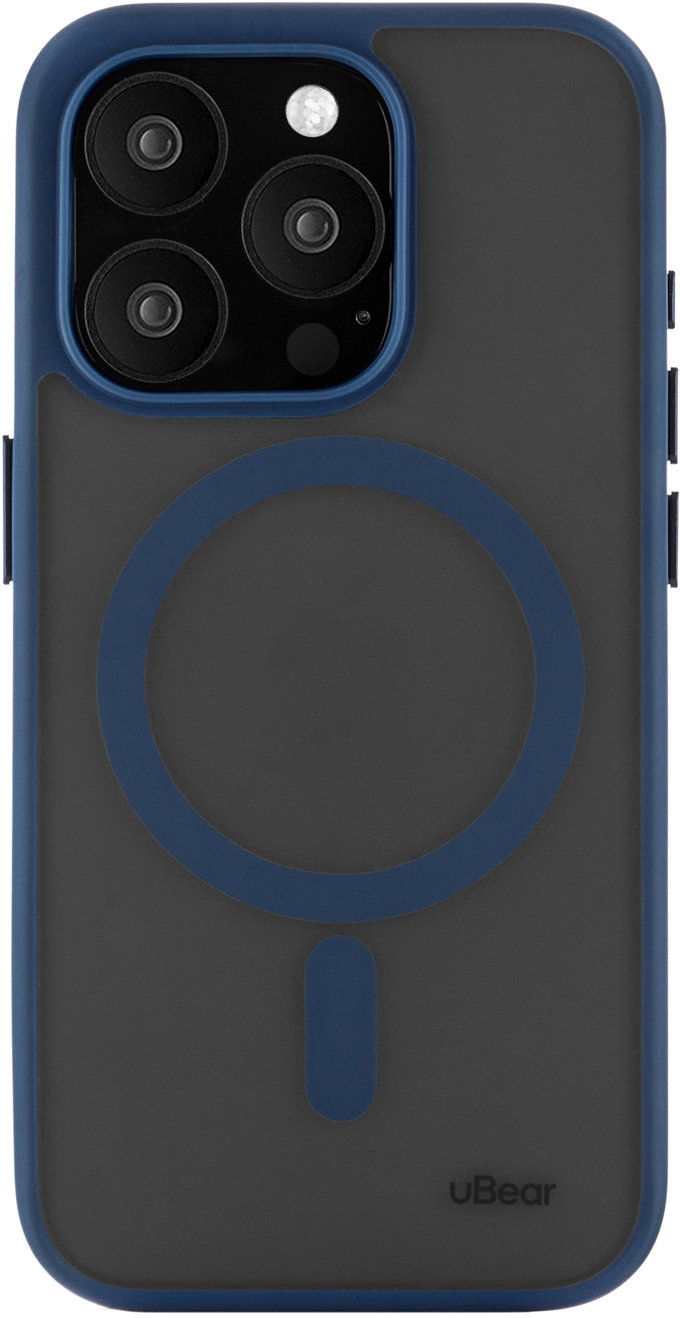 

Чехол uBear Cloud Case MagSafe для iPhone 15 Pro Max, silk-touch, синий, Чехол Cloud Case MagSafe для iPhone 15 Pro Max, silk-touch, синий