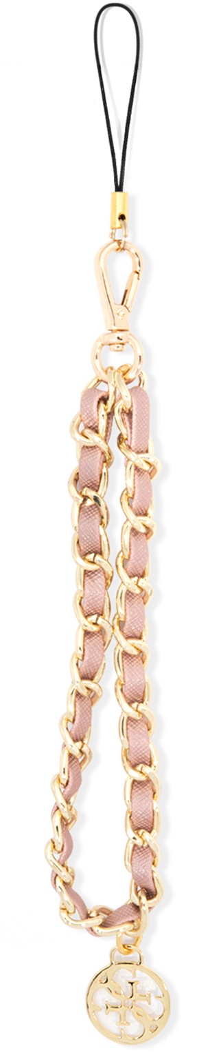 

Шнурок на руку Guess Chain Metal Charm, розовый, Шнурок на руку Chain Metal Charm, розовый