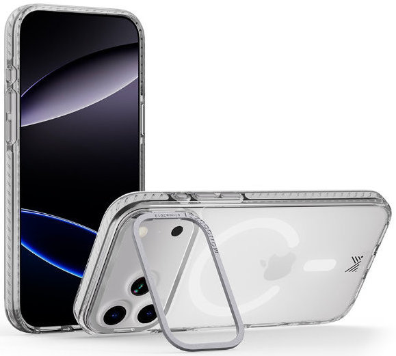 

Чехол Monocozzi LUCID MagSafe для iPhone 17 Pro, серебряный, Серебристый, Чехол LUCID MagSafe для iPhone 17 Pro, серебряный