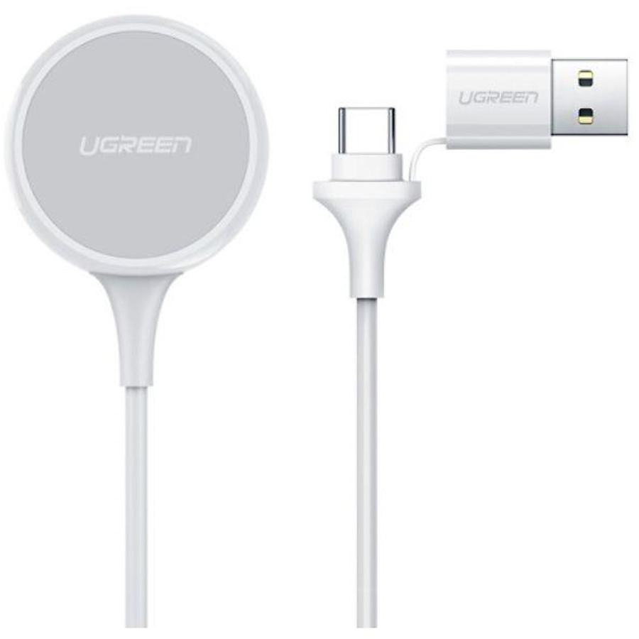 

UGREEN Кабель USB-C Magnetic Charger Wireless для Apple Watch, 1м, белый
