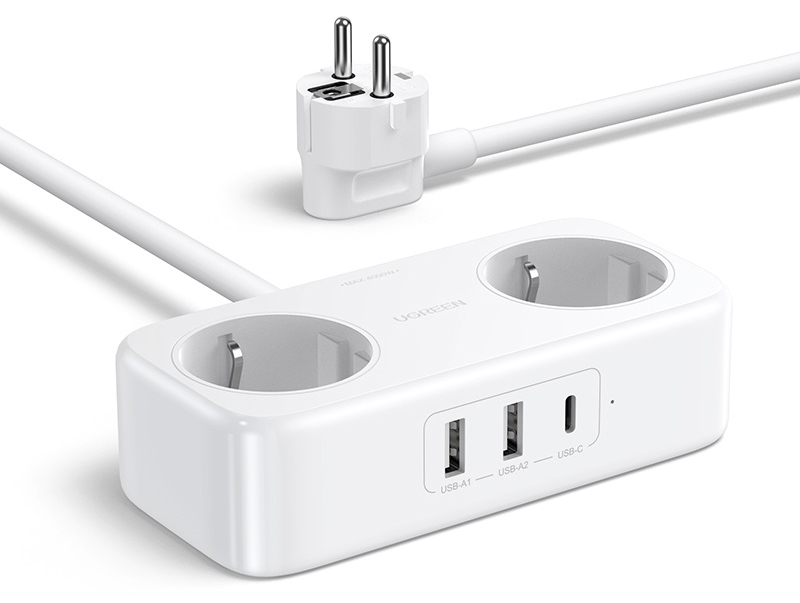 

UGREEN Сетевой фильтр CD280 DigiNest Life, белый