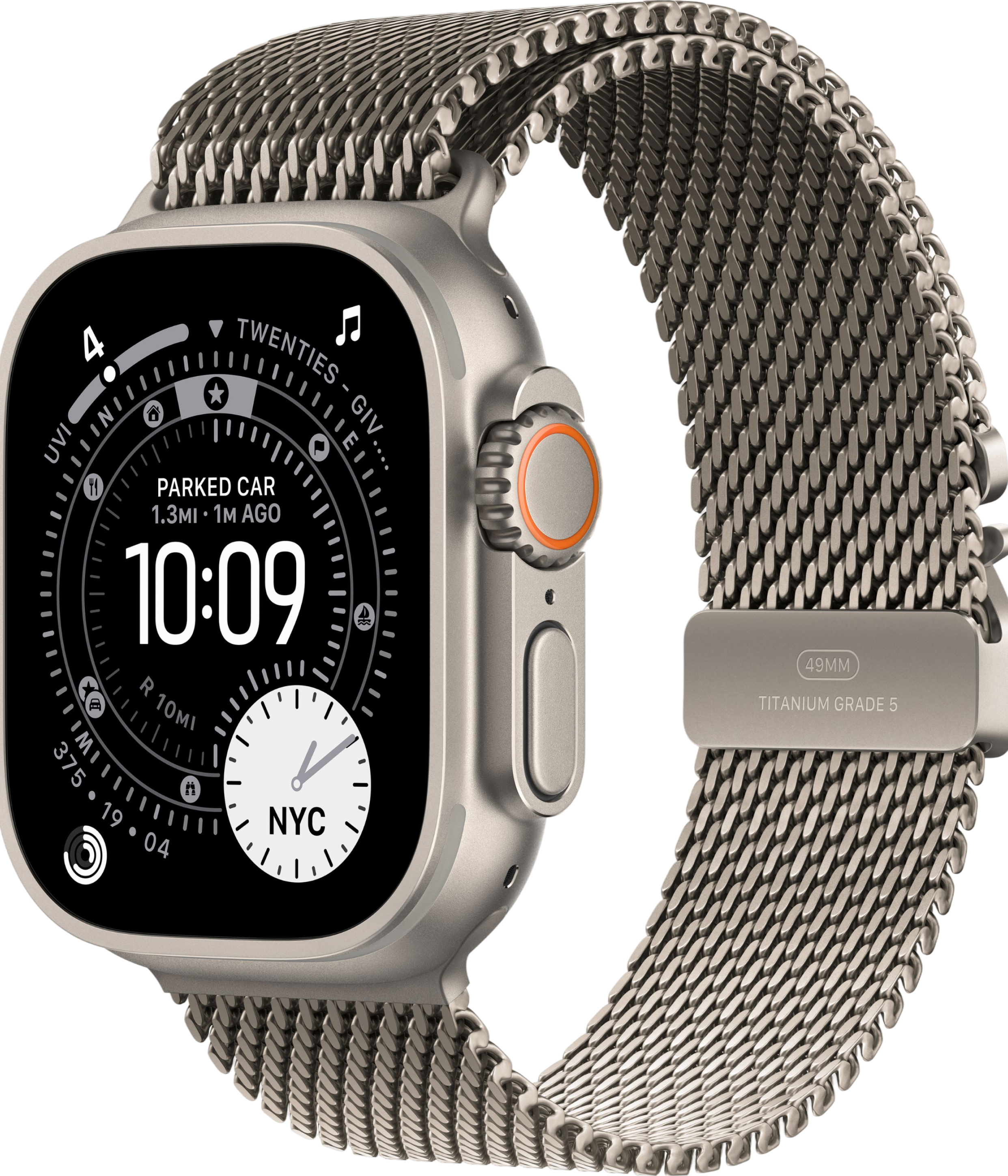 

Умные часы Apple Watch Ultra 3, 49 мм, Natural Titanium Milanese Natural Loop M, Титановый бежевый, Умные часы Watch Ultra 3, 49 мм, Natural Titanium Milanese Natural Loop M