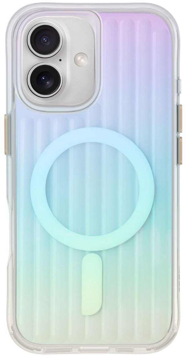 

Чехол Uniq Coehl Linear MagSafe для iPhone 16, радужный, Разноцветный, Чехол Coehl Linear MagSafe для iPhone 16, радужный