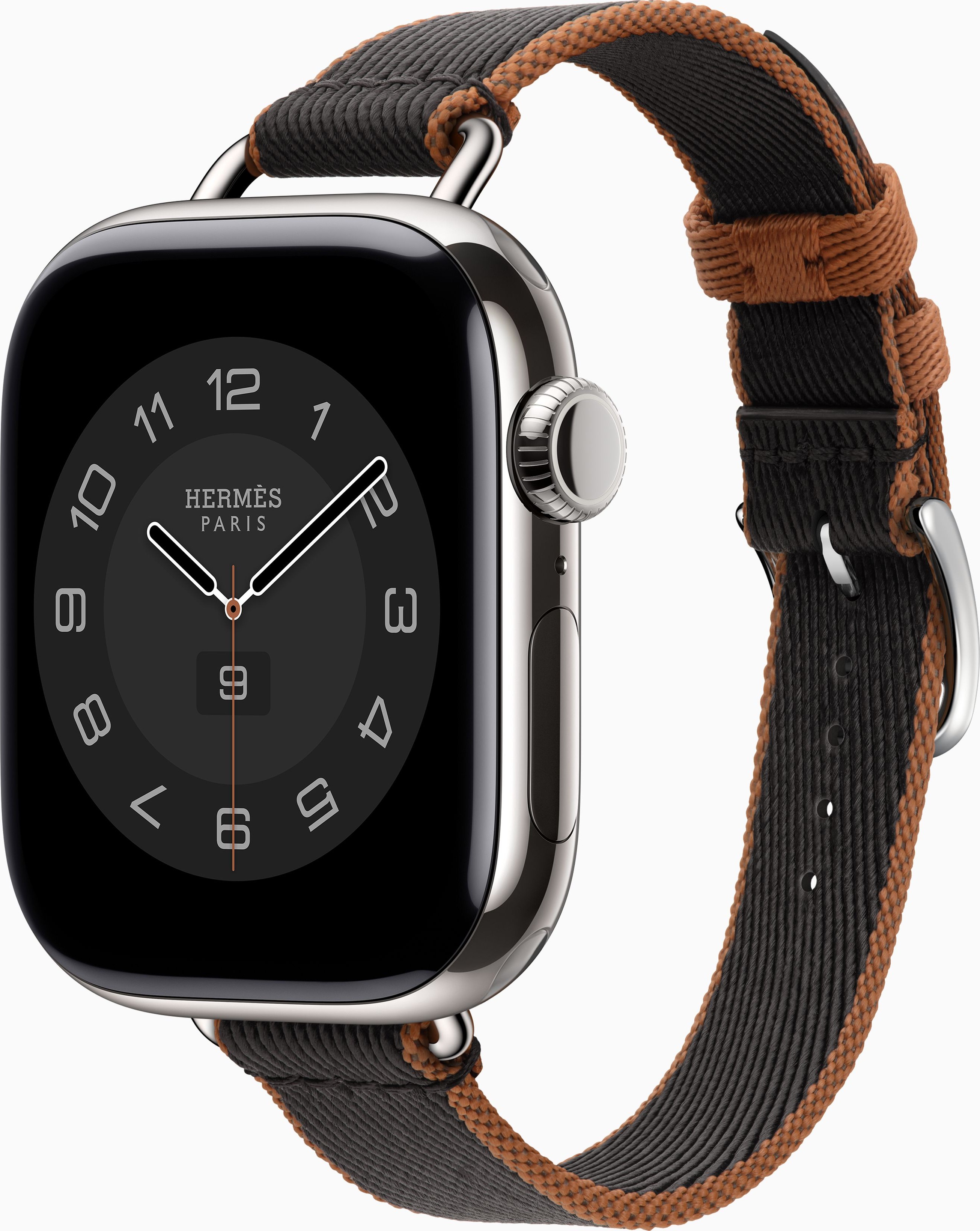 

Apple Watch Series 10 Hermes, 42 мм, титановый корпус, ремешок из нейлона Noir/Gold, Черный, Watch Series 10 Hermes, 42 мм, титановый корпус, ремешок из нейлона Noir/Gold