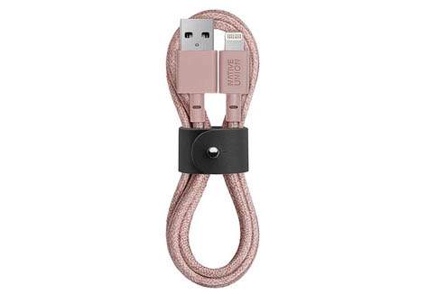Кабель BELT Lightning на USB, 1.2 м розовый