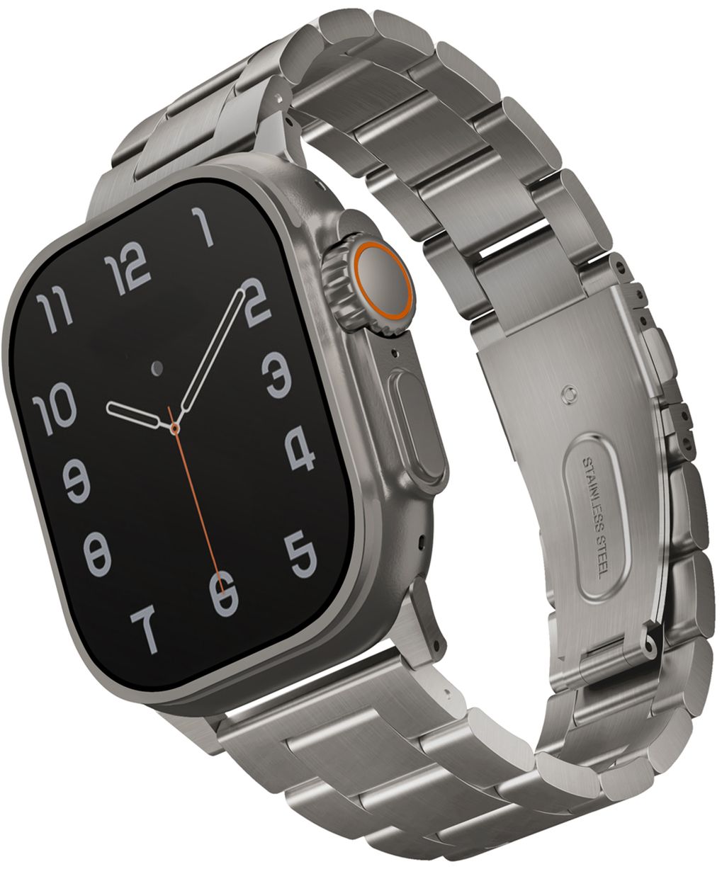 Ремешок Uniq OSTA Steel для Apple Watch 49/45/44/42 мм, серебристый